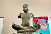 The National Museum of Cambodia in Phnom Penh - statue of Jayavarman VII (Bayon style XIIth century) 